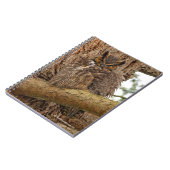 Große Horned Owl im Douglas Fir Notizblock (Linke Seite)