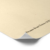 Große Horned Owl von Audubons Vögeln von Amerika Poster (Ecke)