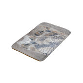Große Horned Owlettes Floor Mat, Rug Wohngestaltun Badematte (Schrägansicht)