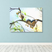 Große Hornhäuschen mit Blick auf die Zweigstelle K Leinwanddruck (Insitu (Holzboden))