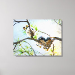 Große Hornhäuschen mit Blick auf die Zweigstelle K Leinwanddruck