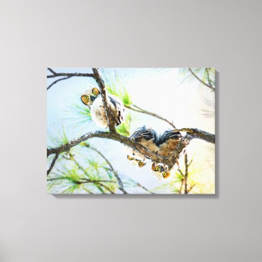 Große Hornhäuschen mit Blick auf die Zweigstelle K Leinwanddruck (Vorderseite)