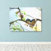 Große Hornhäuschen mit Blick auf die Zweigstelle K Leinwanddruck (Insitu (Holzboden))