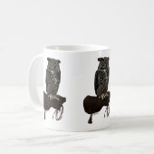 Große Hornhaut auf Handschuh Kaffeetasse (Vorderseite Links)