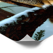 Große Hornhaut im Winter Digitale Kunst Poster (Ecke)