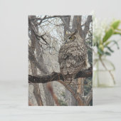 Große Hornhaut - Nummer 3 Feiertagskarte (Stehend Vorderseite)