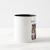 Große Hornhühner-Tasse Zweifarbige Tasse (Mittel)