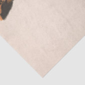 Große Hornhühner, Vintage antike Vogeldecke Seidenpapier (Ausschnitt)