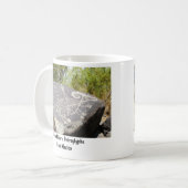 Große Hornschafpetroglyphe Kaffeetasse (Vorderseite Links)