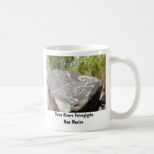 Große Hornschafpetroglyphe Kaffeetasse
