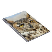 Große Hornschale (Bubo virginianus) Notizblock (Rechte Seite)