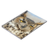 Große Hornschale (Bubo virginianus) Notizblock (Linke Seite)