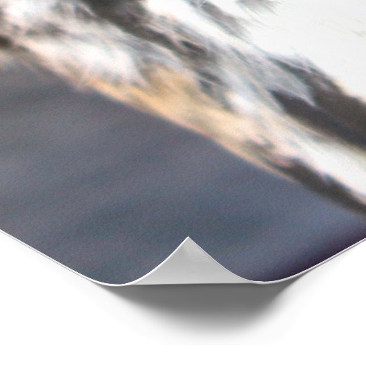 Große Hornschale (Bubo virginianus) Poster (Ecke)