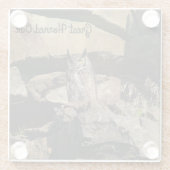 Große Hornschale Glasuntersetzer (Rückseite)