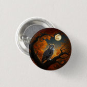 Große Hornschale im Herbst Button (Vorne & Hinten)