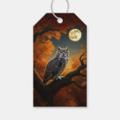 Große Hornschale im Herbst Geschenkanhänger (Vorderseite)