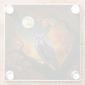 Große Hornschale im Herbst Glasuntersetzer (Rückseite)