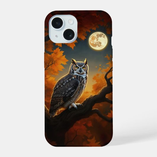 Große Hornschale im Herbst iPhone 15 Hülle (Rückseite)
