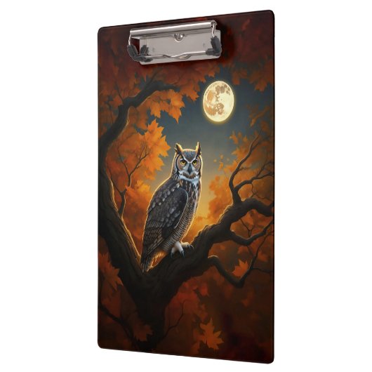 Große Hornschale im Herbst Klemmbrett (Links)