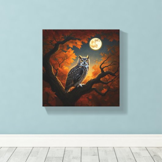 Große Hornschale im Herbst Leinwanddruck (Insitu (Holzboden))