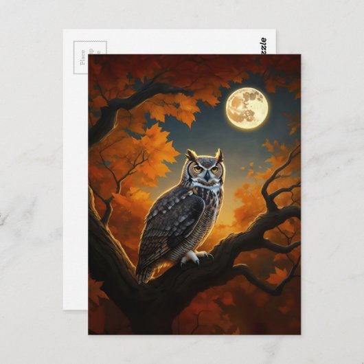 Große Hornschale im Herbst Postkarte (Vorne/Hinten)