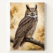 Große Hornschale in einem Baum gekrönt Notizblock (Rückseite)