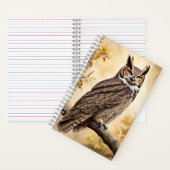 Große Hornschale in einem Baum gekrönt Notizblock (Innen)