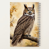 Große Hornschale in einem Baum gekrönt Notizblock (Rückseite)