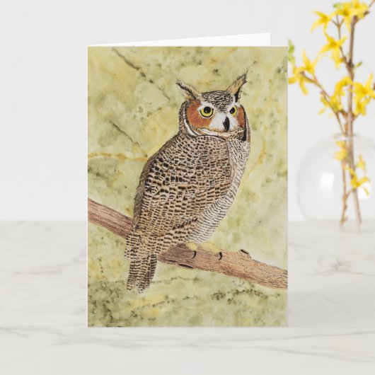 Große Hornschale Karte (Gelbe Blume)