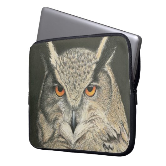 Große Hornschale Laptopschutzhülle (Vorderseite Links)