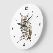 Große Hornschale mit Zahlen Wanduhr (Winkel)