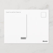 Große Hornschale Nah nach oben Postkarte (Rückseite)