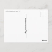 Große Hornschale Nah nach oben Postkarte (Rückseite)