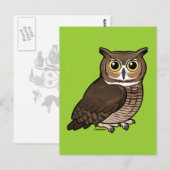 Große Hornschale Postkarte (Vorne/Hinten)