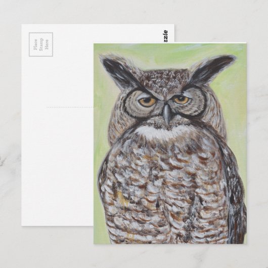 Große Hornschale Postkarte (Vorne/Hinten)