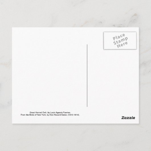 Große Hornschale Postkarte (Rückseite)