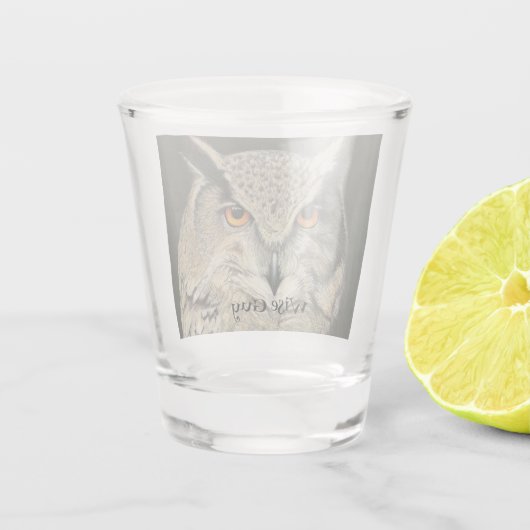 Große Hornschale Schnapsglas (Rückseite)