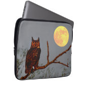 Große Hornschale | Vollmond Laptopschutzhülle (Vorne Rechts)