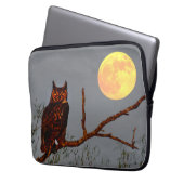 Große Hornschale | Vollmond Laptopschutzhülle (Vorderseite Links)