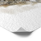 Große Hornschale Zeichnend Poster (Ecke)