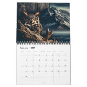 Große Hornschnecke Jahr der Eule-Visionen 20XX Kalender (Feb 2027)