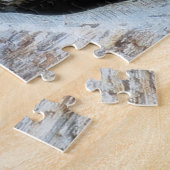 Große Hornschüssel Schlafen in einem Baumloch Puzzle (Seite)