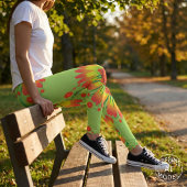 Große Hübsche Blume Bouquet Muster Leggings
