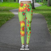 Große Hübsche Blume Bouquet Muster Leggings