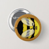 Große Hummel-Biene Button (Vorne & Hinten)