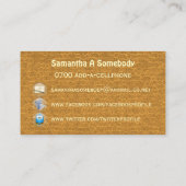 Große Hummel-Bienen-Sozialvernetzungs-Profil Visitenkarte (Rückseite)