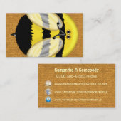 Große Hummel-Bienen-Sozialvernetzungs-Profil Visitenkarte (Vorne/Hinten)