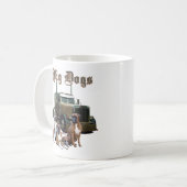 Große Hunde, große Hunde Kaffeetasse (Vorderseite Links)
