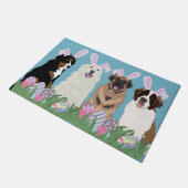 Große Hundeschauer Fußmatte (Schrägansicht)