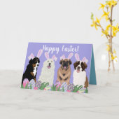 Große Hundeschauer Karte (Gelbe Blume)